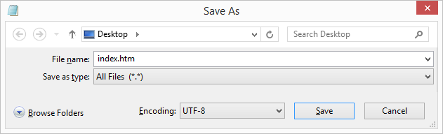How To Save Htm Files